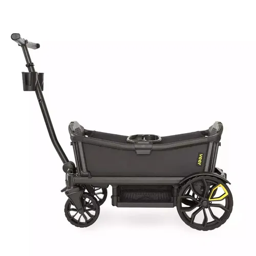 VEER Bollerwagen Cruiser - Robuster Kinderwagen für jedes Terrain - Vielseitiger Bollerwagen für Kinder, ideal für Matsch, Schnee und Sand. Mit 3-Punkt-Sicherheitsgurten, One-Touch Fußbremse und einfach zu verstauen.