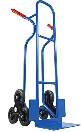 Trestles Profi Sackkarre 250kg - Treppensteiger mit Vollgummireifen - Sackkarre für Werkstatt und Lager mit 250 kg Tragkraft. Pannensichere Räder und große Schaufel bieten sicheren Transport, ideal für Treppen.