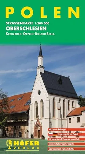 Höfer Straßenkarte PL 007 Polen - Oberschlesien 1:200.000: Kreuzberg /Oppeln /Bielsko-Biala (Höfer Verlag)