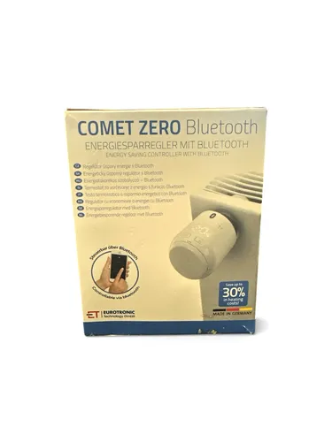 Eurotronic Comet Zero Matter Elektro-Thermostat - Intelligenter Elektro-Thermostat mit Bluetooth, programmierbar und kompatibel mit Raumheizgeräten. Ideal für eine effiziente Heizungssteuerung im Smart Home.