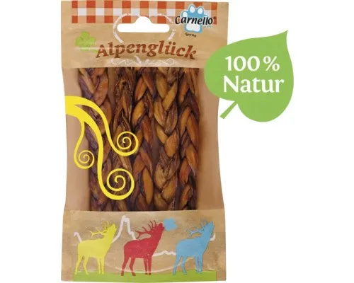 Hundesnack Carnello Alpenglück Glückssträhnen aus Naturdarm, reinigt das Gebiss,