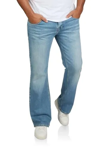riverso Herren Stretch Bootcut Jeans RIVAlan - Tarmo Undamaged Wash - Moderne Bootcut Jeans für Herren aus hochwertigem Baumwoll-Mischgewebe, das Bewegungsfreiheit bietet. Ideal für Alltag und Freizeit, erhältlich in mehreren Größen und Farben. Maschinenwaschbar bei 30 °C.