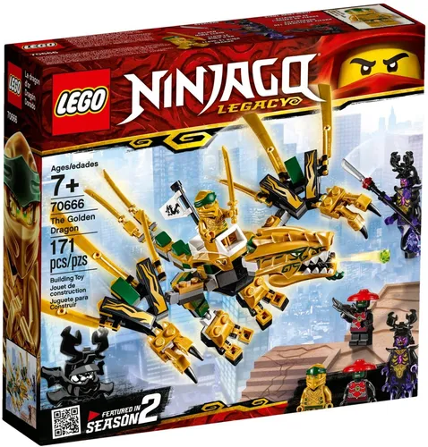 LEGO NINJAGO: Goldener Drache (70666) - Bausatz für kreative Abenteuer - LEGO (R) Komplette Sets & Packs, 171 Teile für spannende NINJAGO-Action, perfekt für Kinder ab 7 Jahren und Sammler!