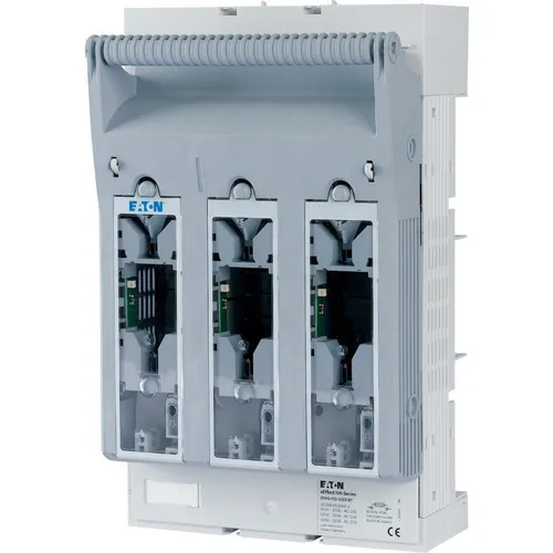 Eaton NH-Trenner 3P Rahmenklemme XNH1-FCL-S250-BT - Hochwertiger NH-Trenner für Sammelschienen, max. 250 A, ideal für den professionellen Einsatz in elektrischen Installationen, mit Sicherungsüberwachung und robustem Design.