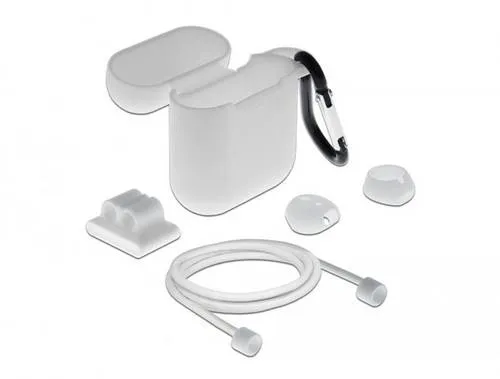 Delock 18351 Schutzhülle für Ladecase Apple AirPods (Gen. 1), AirPods (Gen. 2) Weiß