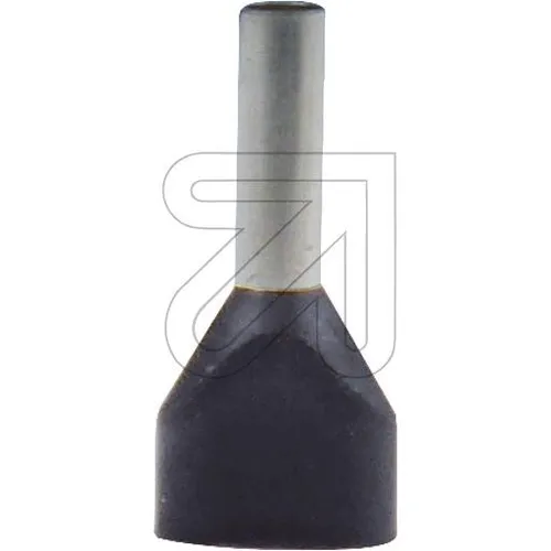 Duo Aderendhülsen schwarz 2x1,5mm², 100 Stk