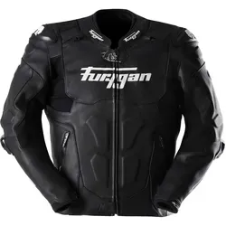 Furygan Raptor Evo 3 Lederjacke - Schwarz/Weiß - L - Motorradjacke mit AAA-Sicherheitszertifizierung, hochwertigen D3O® Protektoren und herausnehmbarem Thermofutter für optimalen Schutz und Komfort auf jeder Fahrt.