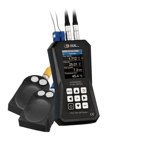 PCE Instruments Ultraschall-Sensor PCE-TDS 200+ L - Füllstandssensoren & Durchflussmessgeräte mit präzisem Messbereich von ±32 m/s und Datenlogger-Funktion für umfangreiche Aufzeichnungen und Anpassungen.