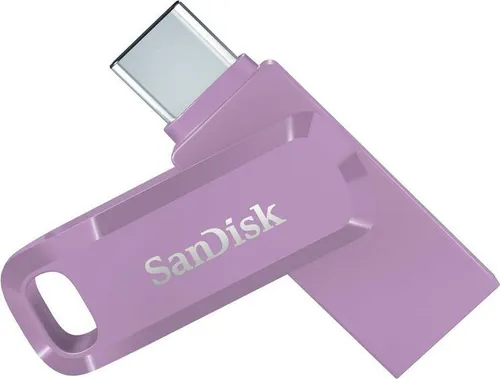 SanDisk Ultra Dual Drive Go - USB-Flash-Laufwerk - 64GB - USB 3,2 Gen 1 / USB-C - Lavendel (SDDDC3-064G-G46L)