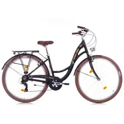 BERLIN BIKE Cityrad Bella 2 – Elegantes 28 Zoll Damen Hollandrad mit Shimano 7-Gang - Fahrrad: Das Bella 2 vereint stilvolles Design und hohen Fahrkomfort. Ideal für Stadt und Alltag mit robustem Aluminiumrahmen und tiefem Einstieg für müheloses Fahren.