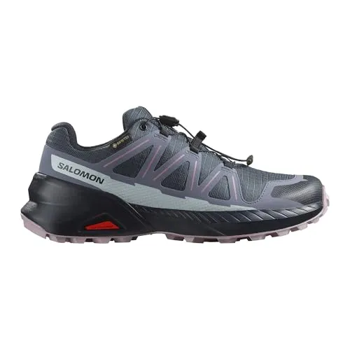 Salomon Speedcross Peak Gore-Tex Damen Wanderschuhe - Wasserdichte Wanderschuhe mit GORE-TEX Technologie für optimalen Schutz bei jedem Wetter. Die spezielle Dämpfung sorgt für Komfort auf langen Strecken und das Schutzband schützt vor scharfem Gestein.