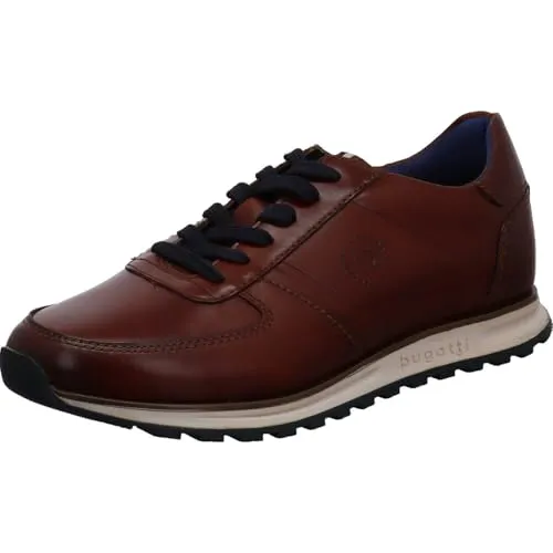 bugatti Herren Schnürhalbschuhe Cirino - Sportboden 335A021S1000 6300 braun Gr. 47 - Bequeme Schnürhalbschuhe aus hochwertigem Leder mit sportlichem Boden, ideal für den Alltag oder die Freizeit. Absatzhöhe von 2,5 cm für zusätzlichen Komfort.
