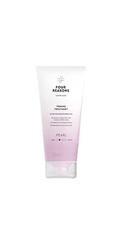 Four Reasons Color Mask Toning Treatment Pearl 200ml - Haarfarben, pflegende Tönung mit Perl-Effekt für strahlenden Glanz und intensive Farbauffrischung.