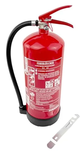 AF 6l Wassernebel-Feuerlöscher für Fettbrände - Umweltfreundlicher Dauerdrucklöscher zur effektiven Bekämpfung von Bränden der Klassen A und F. Mit 4 Löscheinheiten und maximalem Kühleffekt durch kleinste Wassertröpfchen.