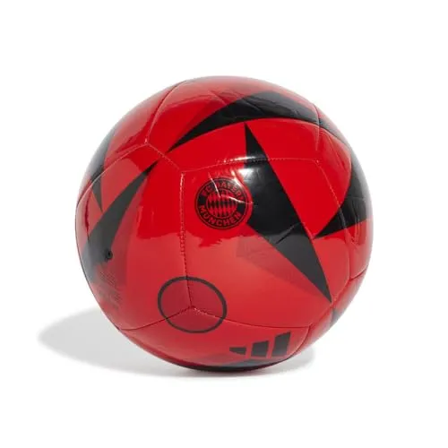 ADIDAS Ball FC Bayern München Home Club - Fußbälle, strapazierfähiger, maschinengenähter Ball für Kicken und Jonglieren – spiele wie die Profis mit diesem hochwertigen FC Bayern München Ball.
