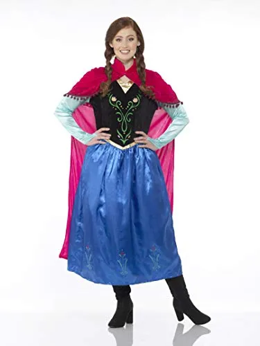 Generique Märchen Prinzessinnen Kostüm für Damen M - Zauberhaftes Kleid mit Umhang in Größe M, aus 100% Polyester, ideal für Karneval und Fasching, pflegeleicht durch Handwäsche.