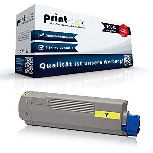 Print-Klex Tonerkartusche kompatibel mit Oki MC 760 DN MC 760 dnf MC 760 dnfax MC 760 dnvfax MC 760 Series MC 770 DN MC 770 dnf 45396301 Yellow Gelb - Eco Office Serie