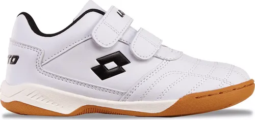 Lotto Hallenschuh mit Klettverschluss – Weiß, 31 EU - Sneaker für Kinder mit Klettverschluss, ideal für Hallensportarten wie Badminton und Volleyball, bietet optimalen Halt und Komfort.