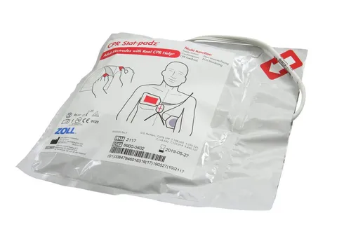 ZOLL Original Defi-Elektroden Pads für AED Plus und Pro - Original Defi-Elektroden für Erwachsene, passend für Zoll AED Plus und Pro, mit Real CPR Help Funktion für effektive Wiederbelebung. Sicherheit und Zuverlässigkeit in Notfallsituationen.