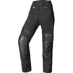 Büse Ferno Damen Leder-Textilhose wasserdicht - Schwarz - Größe 50 - Wasser- und winddichte Motorradhose mit atmungsaktiver HUMAX® Klimamembrane. Flexibel durch Belüftungssystem und verstellbare Passform für optimalen Tragekomfort.