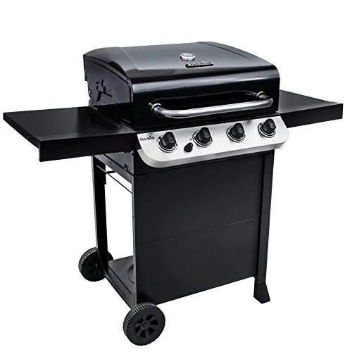 Char-Broil Convective 410 B Gasgrill - 4 Brenner - Grillwagen mit 4 Brennern und 65x47 cm Grillfläche, ideal für gesellige Grillabende. Ausgestattet mit gusseisernen Rosten, elektronischer Zündung und praktischem Deckelthermometer.