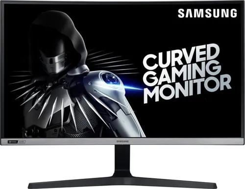 Samsung Serie 5 27" Monitor C27RG54FQU schwarz - 27" Curved Monitor mit 144Hz Bildwiederholrate für flüssige Gaming-Erlebnisse und beeindruckende Farben, ideal für Gamer und Multimedia-Enthusiasten.