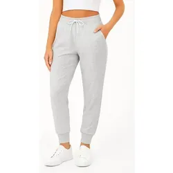 ROSS CAMP Jogginghose Jogginghose Damen (1-tlg) Baumwolle, Elasthan grau S