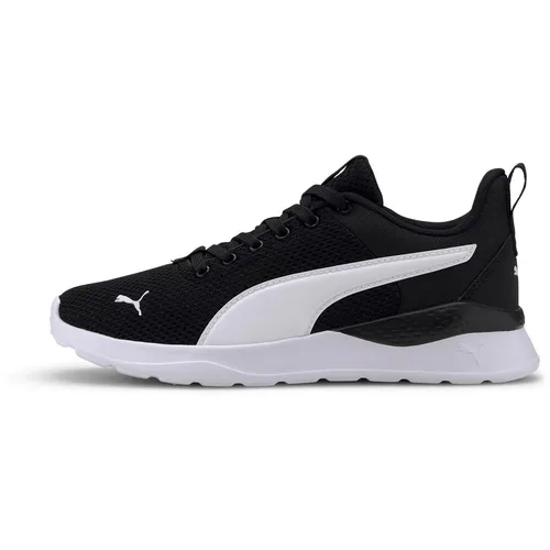 PUMA ANZARUN LITE JR Sneaker, Gr. 38, schwarz-weiß - Sportliche Sneaker mit atmungsaktivem Mesh-Obermaterial und SOFTFOAM+ Dämpfung für optimalen Komfort. Ideal für jeden Anlass und perfekt für aktive Kinder.