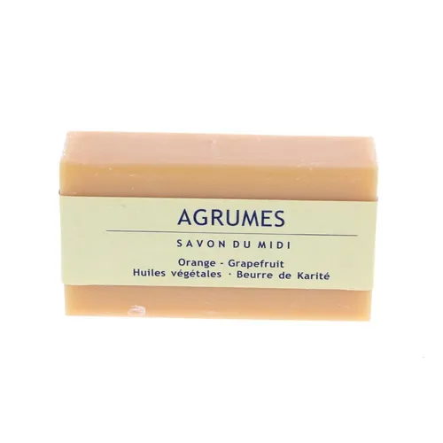 Savon Du Midi Orange-Grapefruit Karité-Seife   100 g