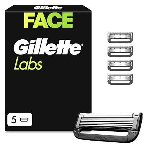 Gillette Labs Gold Systemklingen Ersatzklingen 5er - Nassrasierer: Hochwertige Gillette Labs Champion Gold Edition Ersatzklingen für eine gründliche und sanfte Rasur, kompatibel mit allen Gillette Labs Rasierern.