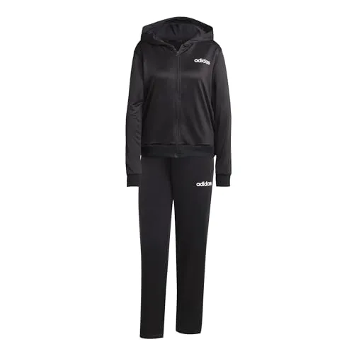 adidas Sportswear Trainingsanzug W LINEAR TS (2-tlg) - Trainingsbekleidung mit sportlichem Stil, ideal für Laufen, inklusive bequemer Trainingsjacke mit Kapuze für optimalen Komfort.