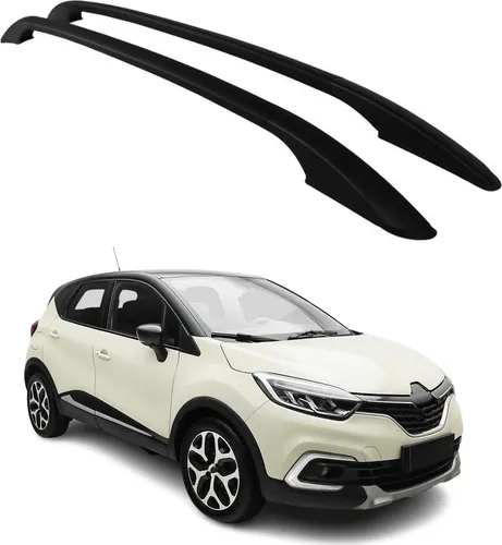 Dachreling für Renault Captur I 2013-2019 - Aluminium Schwarz - Hochwertige Dachreling aus Aluminium für Renault Captur I, die Stil und Funktionalität vereint. Einfache Montage und präzise Passform für eine perfekte Integration.