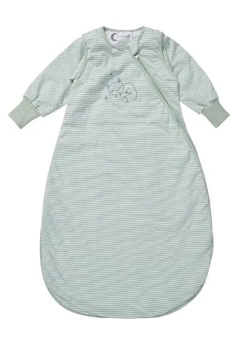 Sterntaler® Schlafsack mit Armen 110cm Filou - Kuschelweicher Schlafsack mit abnehmbaren Ärmeln und integriertem Stulp, ideal für gemütliche Nächte. Der praktische Zwei-Wege-Reißverschluss erleichtert das Wickeln und sorgt für Komfort.