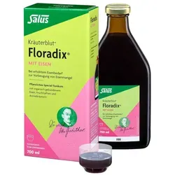 Floradix mit Eisen - Eisenhaltiger Kräutertee für erhöhten Eisenbedarf, ideal zur Unterstützung bei Müdigkeit und Antriebslosigkeit, besonders für Frauen, Schwangere und Veganer.