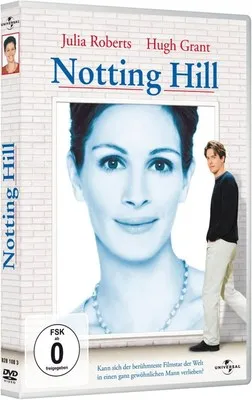 Universal Notting Hill [DVD] [1999] - Romantische Komödie mit Julia Roberts und Hugh Grant, zeitloser Klassiker ohne Altersbeschränkung, perfekt für Filmabende.