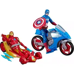 Hasbro Marvel Avengers Titan Hero Series Iron Man und Captain America - Actionfiguren für Kinder, detailreiche und bewegliche Figuren für spannenden Spielspaß und Abenteuer mit den Helden von Marvel.