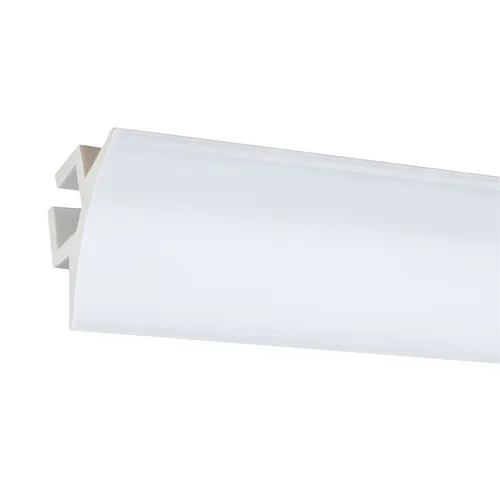 PROVISTON Moderne LED Deckenleiste 60 x 97 x 2000 mm - Zier- & Stuckleisten, hochwertige Kunststoffleiste in Weiß, wasserfest und langlebig, ideal für individuelle Raumgestaltungen mit indirekter LED-Beleuchtung.