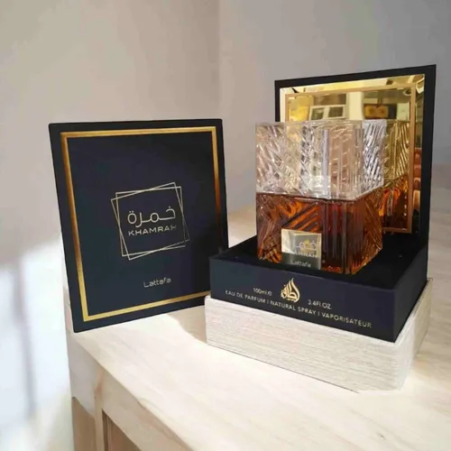 Lattafa Perfume Khamrah Eau de Parfum 100ml - Exquisiter orientalischer Unisex-Duft, verführerische Noten von Vanille und Gewürzen für besondere Anlässe und den täglichen Gebrauch
