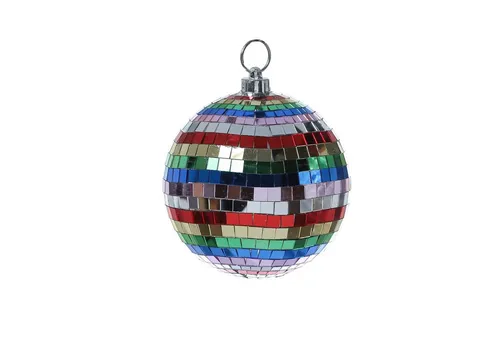 SATISFIRE Spiegelkugel 15cm – Mehrfarbige Diskokugel für Partys - Vielseitige 15cm Diskokugel mit robustem Kunststoffkern und Echtglasspiegeln. Perfekt für stimmungsvolle Lichteffekte bei Feiern, Geburtstagen oder Silvester.