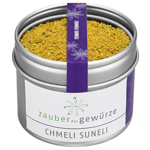 Zauber der Gewürze Chmeli Suneli, georgische Gewürzmischung zum Verfeinern von Eintöpfen, Fleisch, Saucen und Reisgerichten, 40 g
