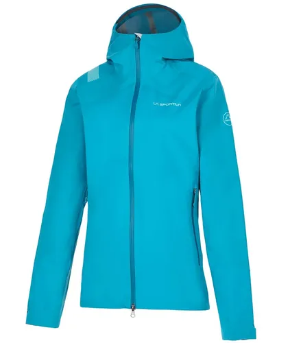La Sportiva Softshelljacke Firestar Evo Shell blau Damen - Ski Bekleidung mit optimalem Wetterschutz und umweltfreundlichem 3L recyceltem Laminat, ideal für deine Skitouren-Abenteuer.