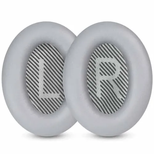 Ersatz Ohrpolster kompatibel mit Bose QuietComfort 35 & 35 ii (QC35 / QC35 II) – Premium Proteinleder & Memory-Schaum – Passend für SoundLink & SoundTrue Around-Ear, QC25, QC15, QC2, AE2/AE2i/AE2w