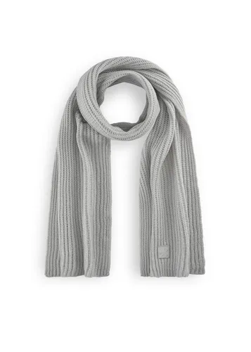 CODELLO Damen Schal Rippstrick in Grau - Stylischer grauer Schal aus Rippstrick, ideal für kalte Tage. Setzen Sie Akzente mit diesem modischen Accessoire.
