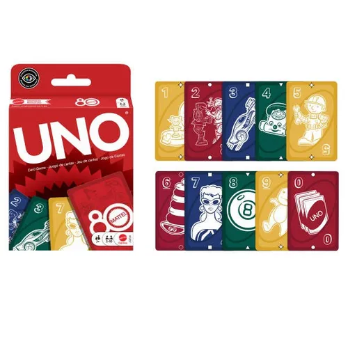 Karty UNO Mattel 80-lecie Gra karciana MATTEL 194735315994