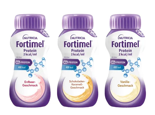 Nutricia Milupa Fortimel Protein Trinkbeutel 2 kcal - Sportnahrung für gezielte Proteinversorgung, ideal für die Unterstützung von Muskelaufbau und Erhalt.
