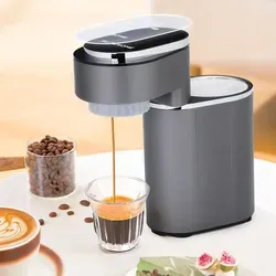 BLITZHOME® C180 Mini-Kaffeemaschine – Tragbarer Espressokocher mit 15 Bar Druck - Kompakte Kaffeemaschine für Zuhause, Büro und unterwegs. Wählen Sie zwischen Heiß- und Kaltextraktion und genießen Sie Barista-Qualität überall. Mühelose Reinigung durch abnehmbare Teile.