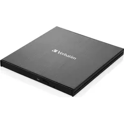 Verbatim Externer Slimline Bluray Writer - USB-C Anschluss, kompakt und ideal für Archivierung von Fotos und Videos unterwegs