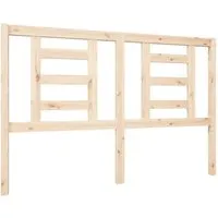 vidaXL Kopfteil aus massivem Kiefernholz 146x4x100 cm - Klassisches Bett-Headboard aus robustem Kiefernholz mit modernem Lattendesign, ideal für eine stilvolle Schlafzimmergestaltung und optimale Rückenstütze beim Sitzen.
