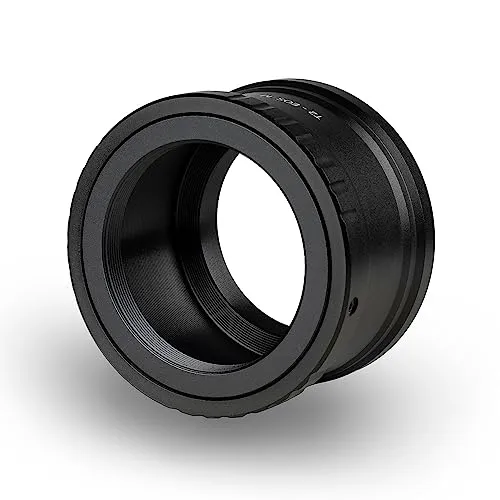 Walimex pro T2 Adapter für Canon M - Adapterring mit manuellem Fokus, einfache Handhabung, Objektiv-Anschlussring kompatibel mit Canon EOS M, M2, M3, M5, M100, M200, M50 Mark II