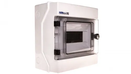 Rozdzielnica hermetyczna modułowa 1000V DC 1x8 z zamkiem natynkowa IP65 RH-8/Z 3